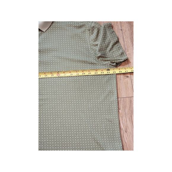 UNTUCKit Sawyer Green Polo Shirt Sz XXL Men's‎ Short Sleeve Geometric - Picture 7 of 11